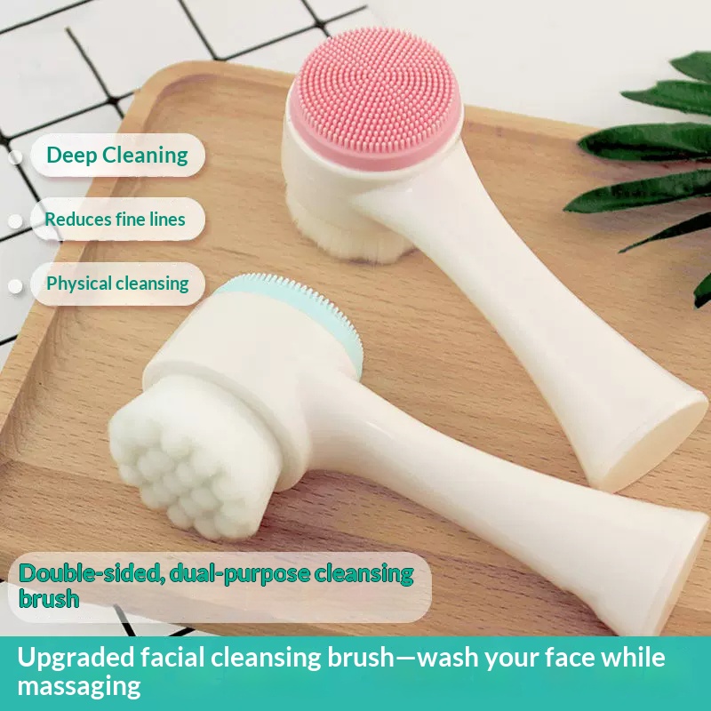 Sikat Pembersih Wajah Manual D - Silicone Face Scrubber Electric ulasan dan harga