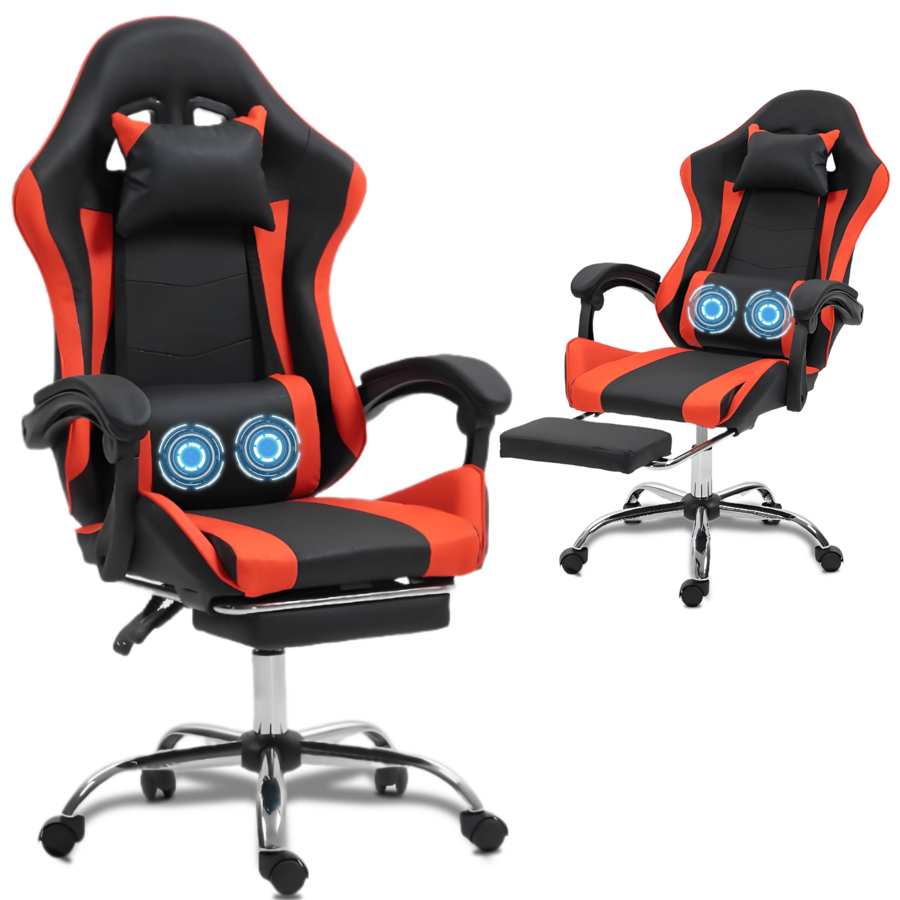 Kursi Gaming dengan Penyangga  - Massage ulasan dan harga