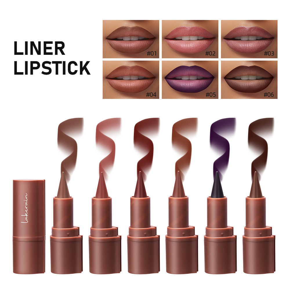 Lakerain Lip Liner Matte Black - Matte Velvet Lip Tint Long Lasting ulasan dan harga